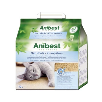 ANIBEST Żwirek drewniany dla kota zbrylający 10l/4,3kg