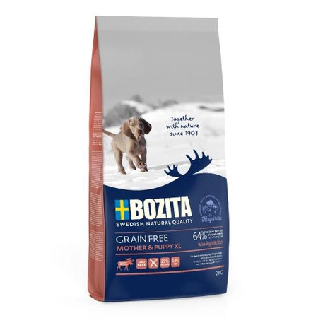 BOZITA Grain Free Mother & Puppy XL Elk - sucha karma dla psa 2kg