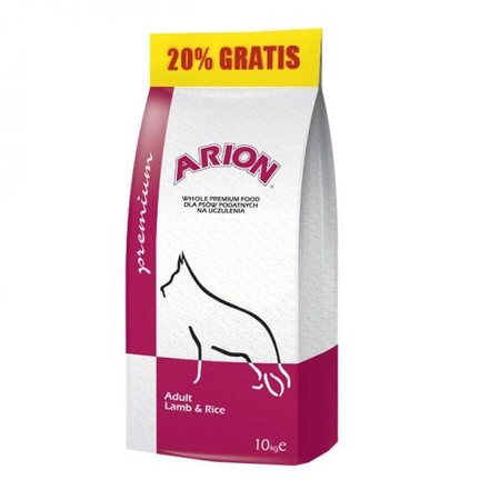 ARION Premium Adult Lamb Rice - sucha karma dla psa 10+2kg GRATIS