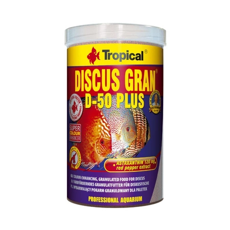 TROPICAL Discus Grand D-50 Plus - pokarm wybarwiający dla rybek 250ml