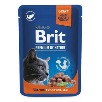 BRIT Cat Premium Salmon For Sterilized - mokra karma dla kota 100g