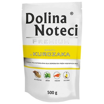 DOLINA NOTECI Premium - mokra karma dla psa z kurczakiem - saszetka 500g