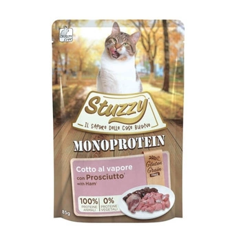 STUZZY Cat Monoprotein Z Szynką - mokra karma dla kota - saszetka 85g