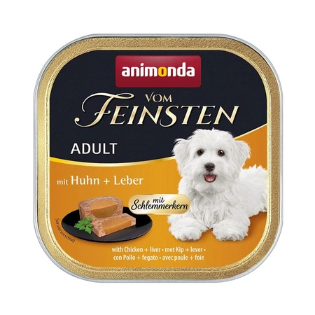 ANIMONDA Vom Feinsten Gourmet Kurczak Z Wątróbką mokra karma dla psa 150g