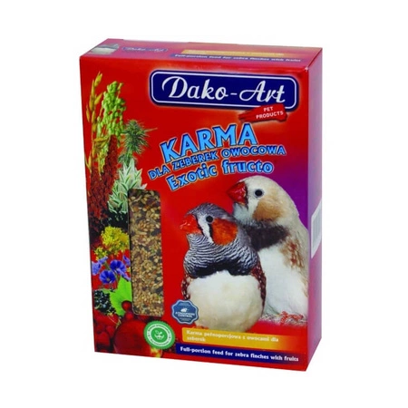 DAKO-ART Exotic Fructo - karma owocowa dla zeberek 500g