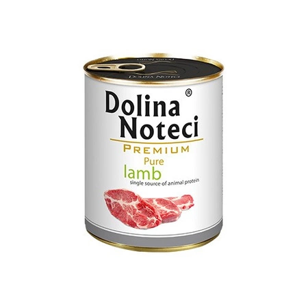 DOLINA NOTECI Premium Pure - mokra karma dla psa z jagnięciną - puszka 800g