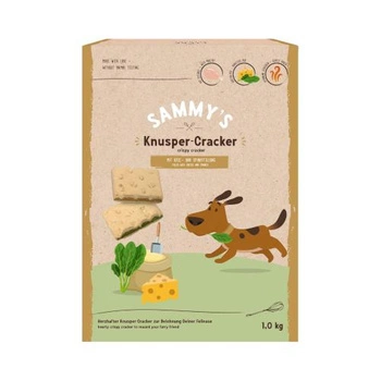 BOSCH Sammy's Crispy Cracker - przysmaki dla psa krakersy z serem i szpinakiem 1kg