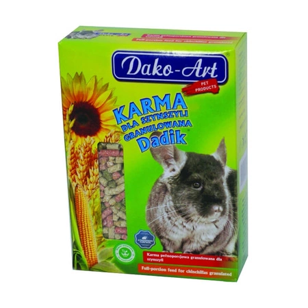 DAKO-ART Dadik - pełnoporcjowa karma dla szynszyli w granulacie 500g