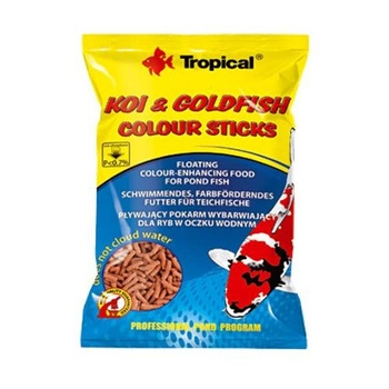 TROPICAL Koi & Goldfish Colour Sticks - pokarm wybarwiający dla ryb w oczku wodnym 1l