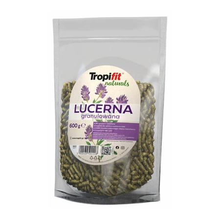 TROPIFIT NATURALS Lucerna  granulowana - przysmak dla gryzoni i królików 600g