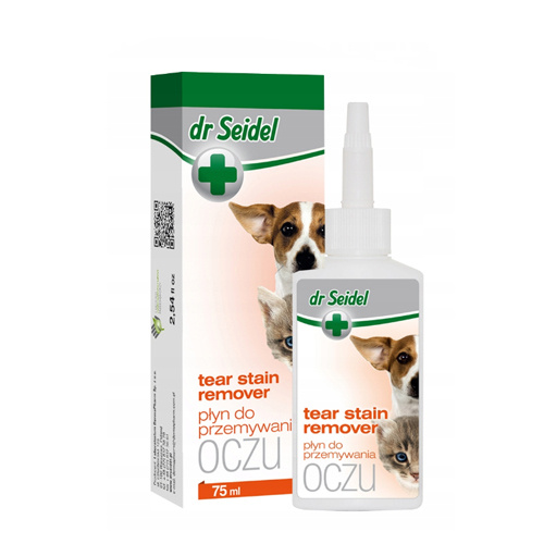 Dermapharm dr seidel płyn do przemywania oczu dla psów i kotów 75 ml Dostawa GRATIS od 159 zł + super okazje