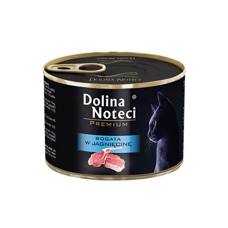 DOLINA NOTECI Premium - mokra karma dla kota z jagnięciną - puszka 185g