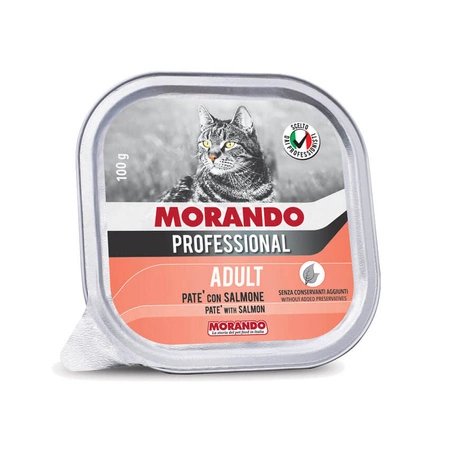 MORANDO Professional Cat Pasztet Z Łososia - mokra karma dla kota - miseczka 100g