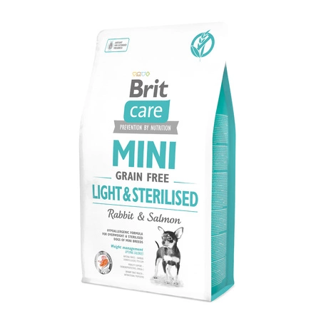 BRIT Care Mini Grain Free Light & Sterilised - bezzbożowa sucha karma dla psa 2kg