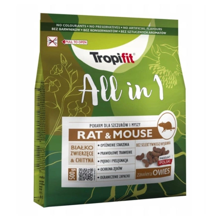 TROPIFIT All In 1 Rat & Mouse - karma dla szczura i myszy 500g