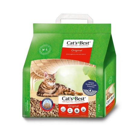 CAT'S BEST Original - drewniany żwirek dla kota zbrylający 5l / 2,1kg