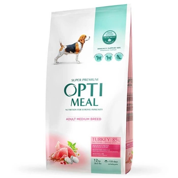 OPTIMEAL Adult Medium Breed Z Indykiem - sucha karma dla psa 12kg