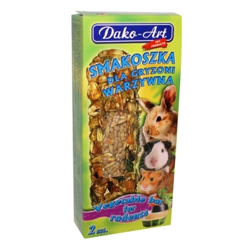 DAKO ART Smakoszka warzywna - kolba dla gryzoni i królików 2szt