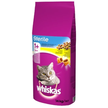 WHISKAS Sterile Z Kurczakiem - sucha karma dla kota 14kg