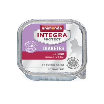 ANIMONDA INTEGRA Diabetes Wołowina - mokra karma dla kota - miseczka 100g