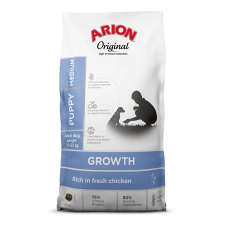 ARION Original Puppy Growth Medium Chicken - sucha karma dla psa 2kg