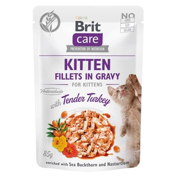 BRIT Care Cat Kitten Tender Turkey – mokra karma dla kota – saszetka 85g