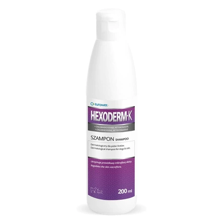 EUROWET Hexoderm-k szampon dermatologiczny dla psów i kotów 200ml