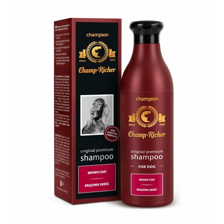 CHAMP-RICHER Szampon Profesjonalny Dla Psa - brązowa sierść 250ml