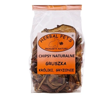 HERBAL PETS - chipsy naturalne z gruszki 75g