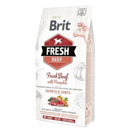 BRIT Fresh Beef With Pumpkin Puppy Large - sucha karma dla psa 2,5kg