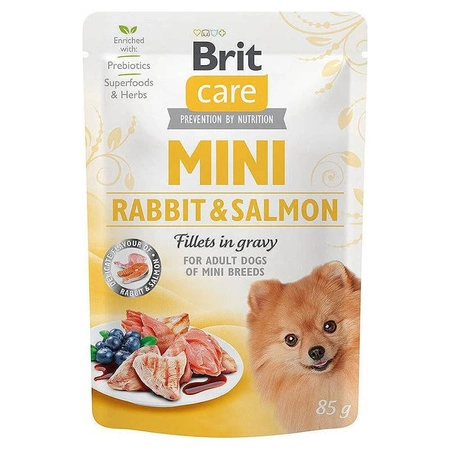 BRIT Care Mini Rabbit & Salmon - mokra karma dla psa - saszetka 85g