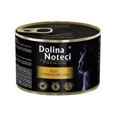 DOLINA NOTECI Premium Filet Z Piersi Kurczaka - mokra karma dla kota - puszka 185g