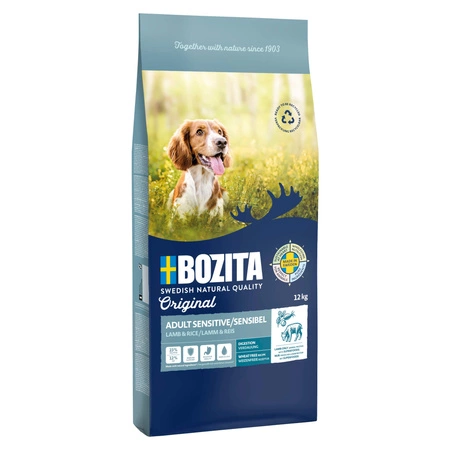 BOZITA Original Adult Sensitive Digestion Lamb & Rice - sucha karma dla psa 12kg