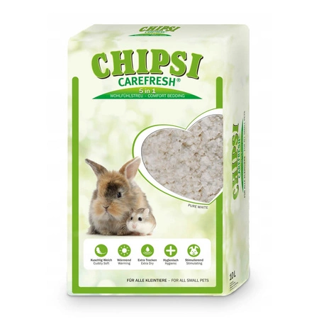 CHIPSI Carefresh Pure White - naturalna podściółka dla gryzoni i królików 10l