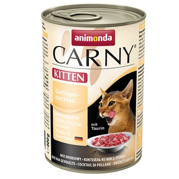 ANIMONDA Carny Kitten - mokra karma dla kota - koktajl drobiowy - puszka 400g