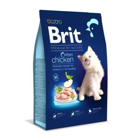 BRIT Cat Premium By Nature Kitten Chicken - sucha karma dla kota 1,5kg